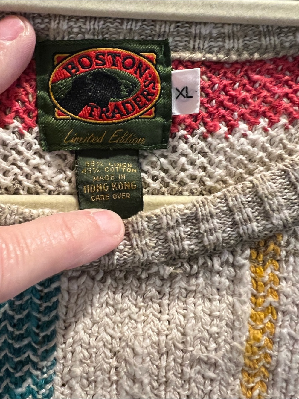 Boston Traders Vintage Knit Sweater - XL - Picture 3 of 6